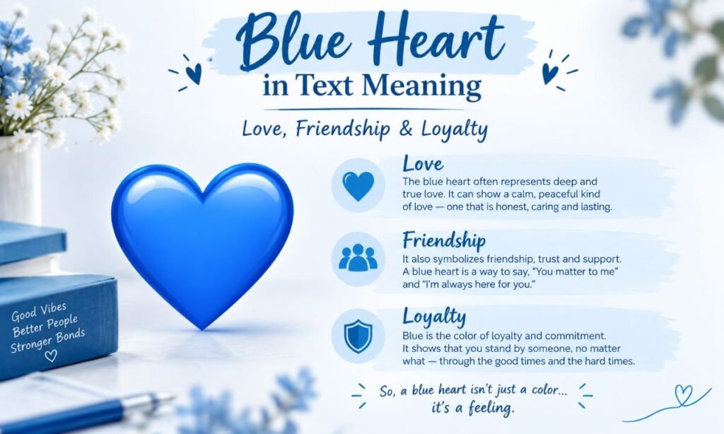 Blue Heart in Text Meaning