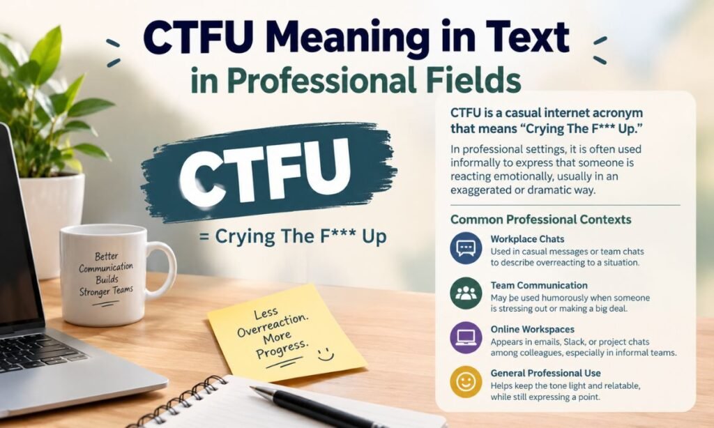 CTFU meaning in Professional Fields
