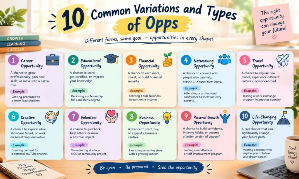 Common Variations and Types of Opps