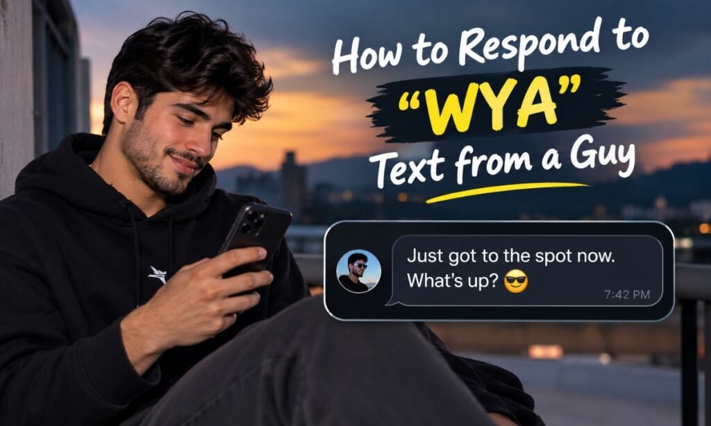 How to Respond to WYA Text from a Guy?