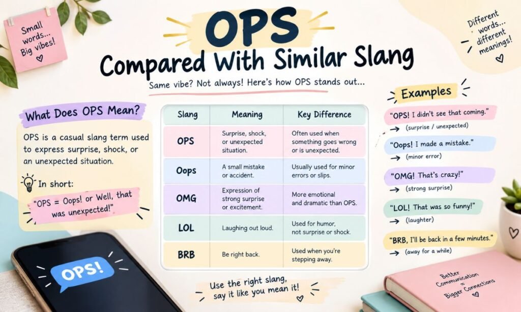 OPS Compared With Similar Slang