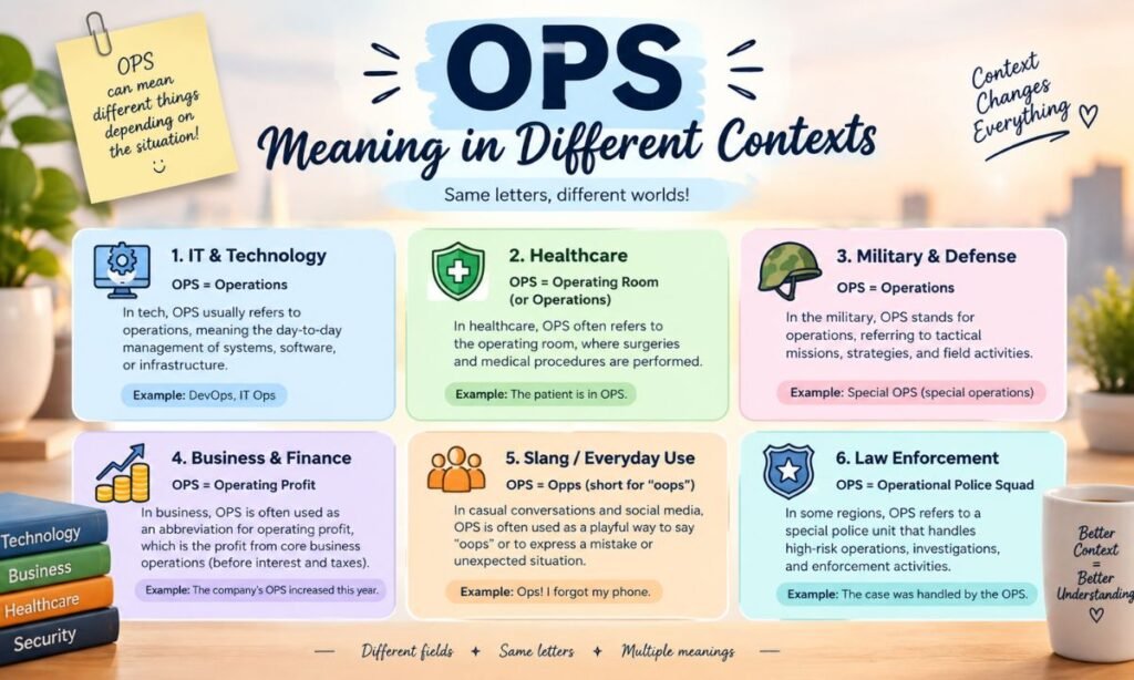 OPS Meaning in Different Contexts