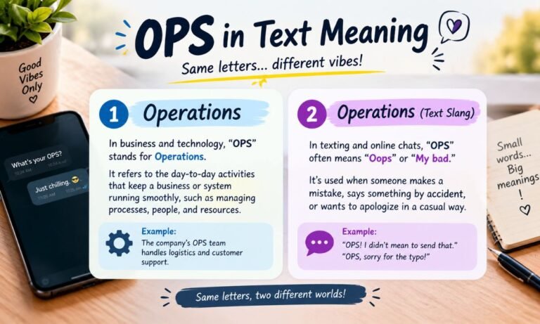 OPS in Text Meaning