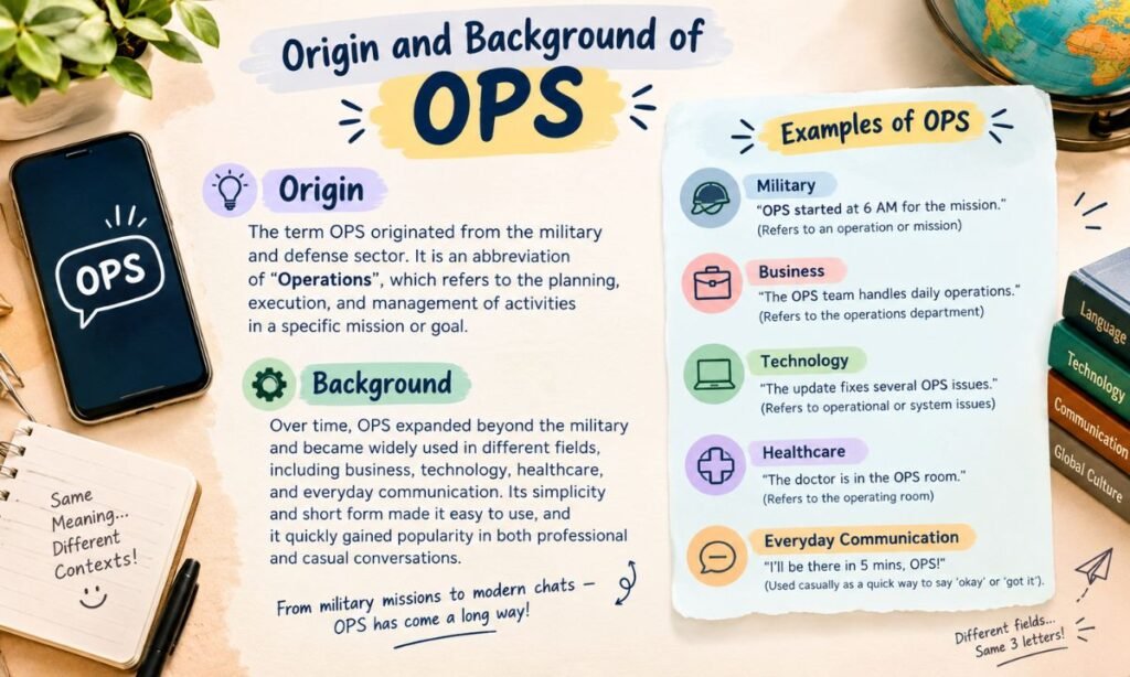 Origin and Background of OPS