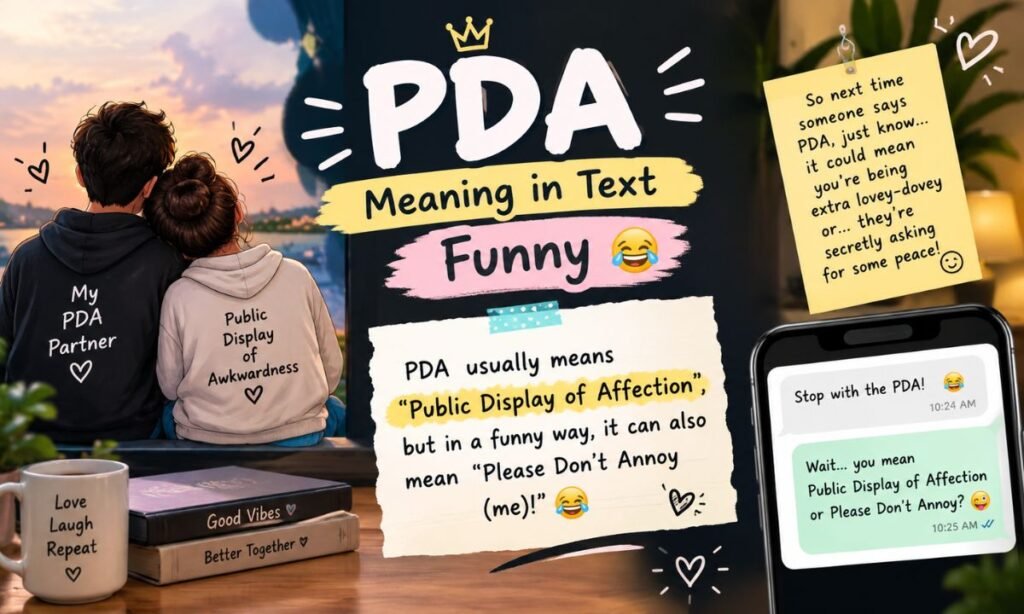 PDA Meaning in Text Funny