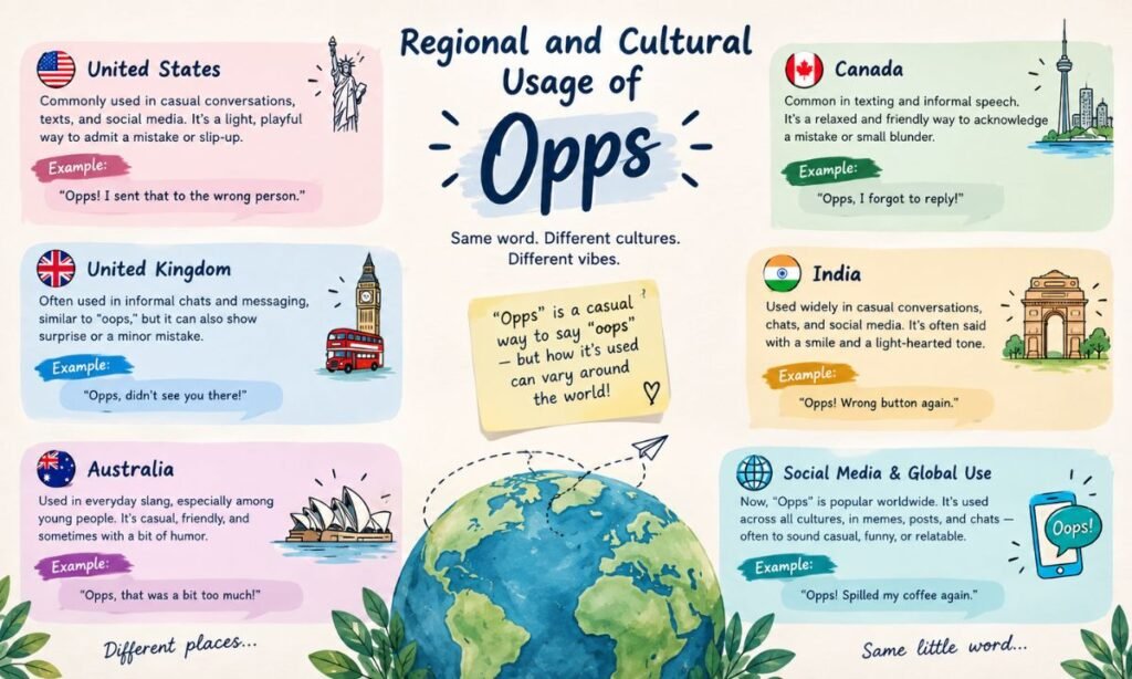Regional and Cultural Usage of Opps