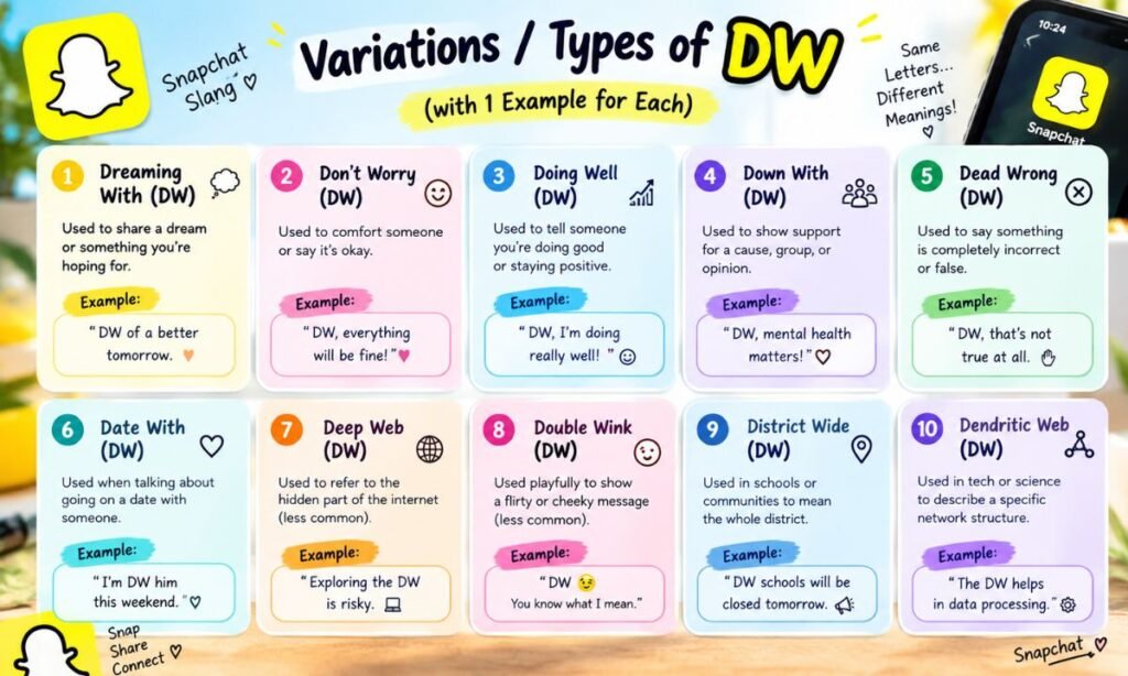 Variations Types of DW