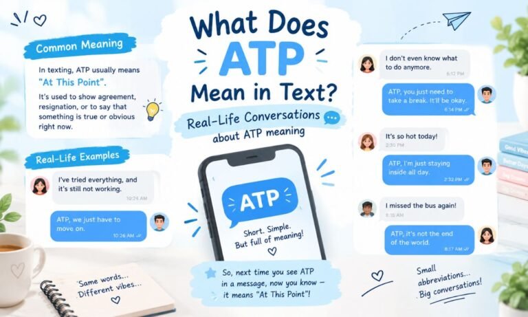 What Does ATP Mean in Text