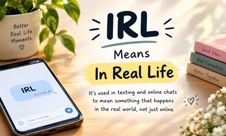 What Does IRL Mean in Texting