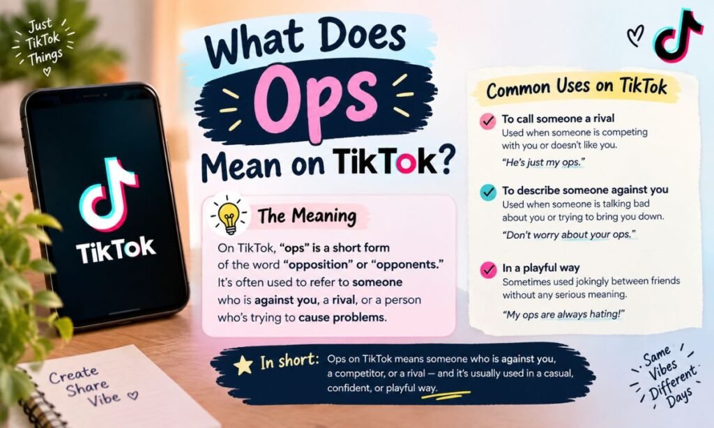 What does Ops Mean Tiktok