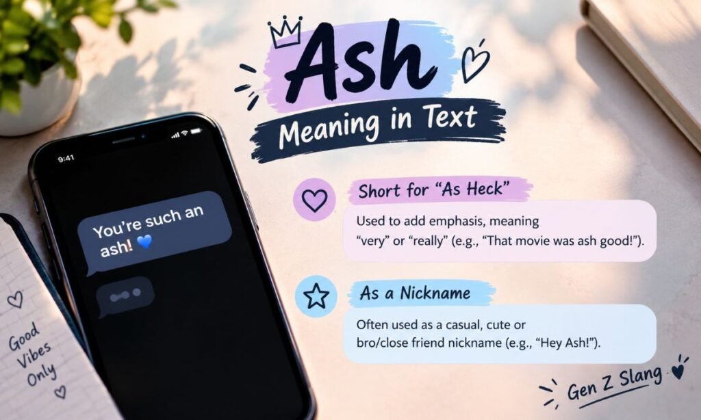 Ash Meaning in Text