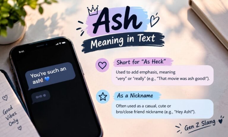 Ash Meaning in Text