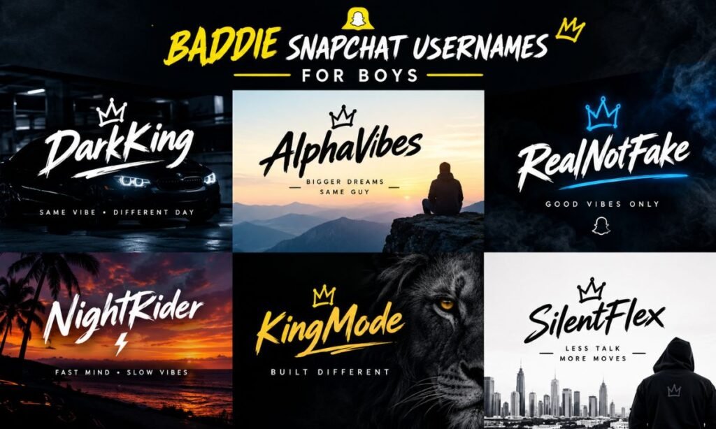 Baddie Snapchat Usernames for Boys