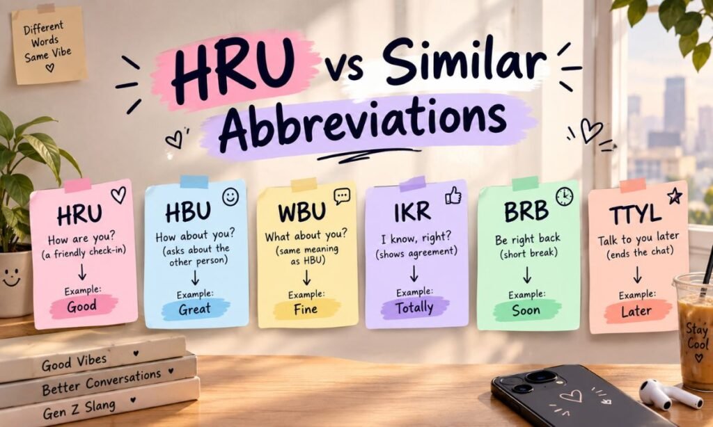 HRU vs Similar Abbreviations