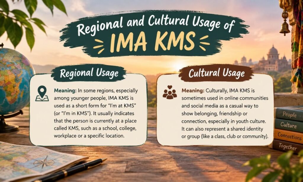 Regional and Cultural Usage of IMA KMS